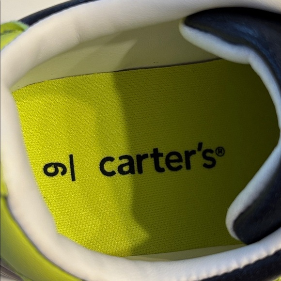 Carter's Amal Navy and Green Sneakers - Picture 9 of 14
